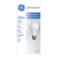 GE Lighting Saf-T-Gard 白熱電球 ホワイト 100W 6パック (47261)