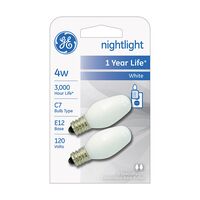 GE Lighting  装飾白熱電球 ホワイト 4W 2個入12パック (16001)