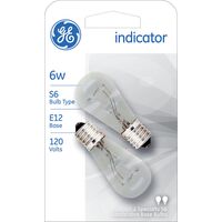 GE Lighting indicator 白熱電球 ホワイト 2個入 (15820)