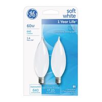 GE Lighting  白熱電球 ソフトホワイト 60W 2個入4パック (66108)