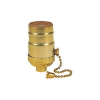 Westinghouse ブラス製プルチェーン付ソケット (70431) / SOCKET 3W PULL CHAIN250W