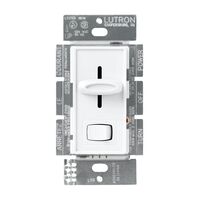 Lutron Skylark 調光スイッチ 600W ホワイト (S-600PH-WH) / DIMMER SLD/RK SP WHT600W