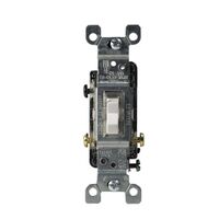 Leviton イルミネーション付トグルスイッチ 15A ホワイト / SWITCH LIGHTD QT SNGL WH