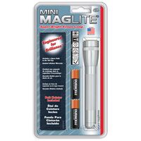 Maglite Mini キセノン懐中電灯/ホルスターコンボパック シルバー (SM2A10H) / FLASHLIGHT MINIMAG SILVR