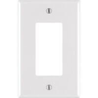 Leviton GFCI/ロッカーウォールプレート 1ギャング (0PJ26-00W) / WALLPLAT1G GFCI DECOR WH