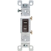Leviton トグルスイッチ 15A ブラウン 10パック (01451-002) / SWITCH GRND SP 15A BROWN