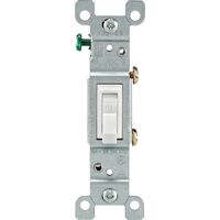 Leviton トグルスイッチ 15アンペア ホワイト 10パック (01451-02W) / SWITCH GRND SP 15A WHITE