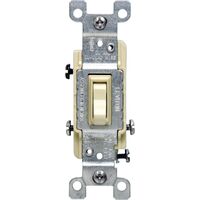 Leviton トグルスイッチ 15A アイボリー 10パック (01453-02I) / SWITCH GRND 3WAY 15A IV