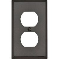 Leviton 2口コンセント用ウォールプレート 1ギャング ブラウン (85003-000) / RECEPTACLE WALLPLATE1GBR