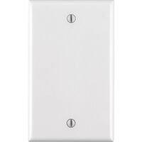 Leviton ブランクウォールプレート １ギャング ホワイト (88014-000) / BLANK WALLPLATE 1G WHITE