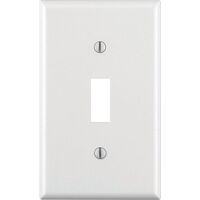 Leviton トグルスイッチウォールプレート 1ギャング ホワイト 20枚セット (88001-000) / TOGGLE SWITCH WALPLT1GWH