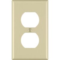 Leviton プラスティック製2口コンセントウォールプレート 1ギャング アイボリー 20枚入 (86003-000) / RECEPTACLE WALLPLATE1GIV