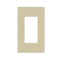 Leviton プラスティック製ロッカーウォールプレート 1ギャング アイボリー (C41-80301-00I) / WALLPLATE 1G SCRWLS IV