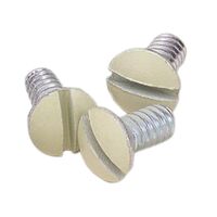 Leviton スティール製ウォールプレート用ネジ アイボリー 20個入 (86400-PRT) / WALLPLATE SCREWS 5/16"IV