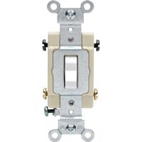 Leviton トグルスイッチ 15アンペア ホワイト (CS415-2WS) / SWITCH 4/W 15A WHITE