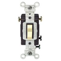 Leviton イルミネーション付トグルスイッチ 15A アイボリー (C21-05503-LHI) / LGHTD3WAY SWITCH15A IV