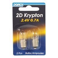 Dorcy 2D クリプトン式懐中電灯用電球 2.4V 2個入 12パック (41-1660)