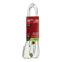 Ace 屋内用延長コード 1.8ｍ ホワイト 10パック (OU123JTW025OG) / CORD EXTN16/2SPT-2 6'WHT