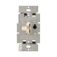 LUTRON Toggler トグル式調光スイッチ ライトアーモンド (TGCL-153PH-LA) / TOGGLER CFL/LED DIMMR LA