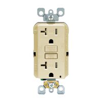 Leviton  GFCIコンセント 20A アイボリー (GFTR2-0KI) / GFI ST RECEPT TP 20A IV