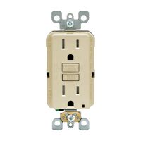 Leviton  GFCIコンセント 15A アイボリー (GFTR1-0KI) / GFI TR RECPT ST15A IVORY