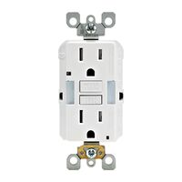 Leviton  GFCIコンセント 15A ホワイト (GFNL1-00W)  / GFI ST LIT RECPT TR WHT