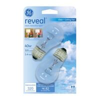 GE Lighting Reveal 白熱電球 ソフトホワイト 40W 2個入 (99437)