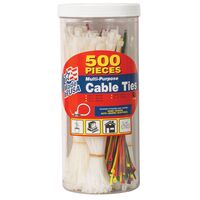 Gardner Bender 結束バンド アソーテッド 500個入 (50398) / TIES CABLE JAR ASST500EA