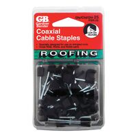 Gardner Bender プラスティック製同軸ステープル 25個入 (PSR-25) / STAPLE ROOF COAX BK CD25