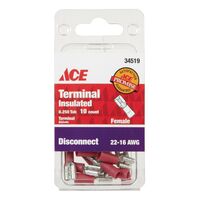 Ace 雌ディスコネクター  22-16 AWG用 10個入 (34519) / DISC FML INS22-16G 10PK