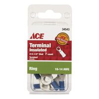 Ace 絶縁性リング型端子 16-14 AWG 7個入 (34543) / TERM RNG16-14AWG 1/4ST