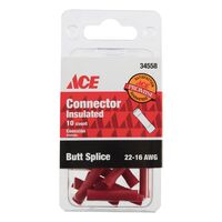 ACE 絶縁性接続コネクター 22-16 AWG用 10個入 (34558) / CONN BUTT INS22-16G PK10