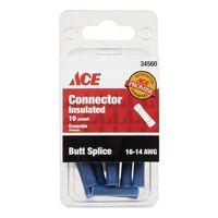 ACE 絶縁性接続コネクター16-14 AWG用 10個入 (34566) / BUTT CONN INS16-14G PK10