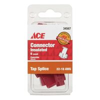 ACE 絶縁性タップ接続コネクター 22-18 AWG用 6個入 (34567) / CONN SPLICE TAP18AWG PK6