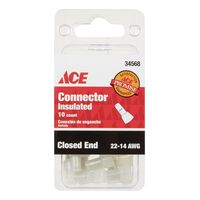 ACE 絶縁性クローズエンド 接続コネクター 22-14G用 10個入 (34568) / CONN CLSEND 22-14G PK10