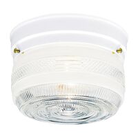 Westinghouse シーリングライト (66204) / FIXT CEIL 1L WHT 6.75X4"