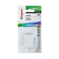 Wiremold プラスティック製コードカバー 1インチ (C59) / CORD CHANNEL COUPLNG
