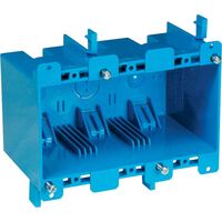 Carlon PVC製長方形コンセントボックス 3ギャング (B355R) / BOX OLDWORK3GANG 55CL