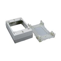 Wiremold プラスティック製コンセントボックス 1ギャング アイボリー (NM3) / BOX OUTLET 1 GNG DEEP NM
