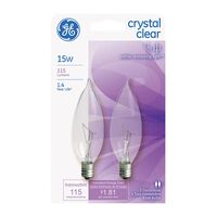 GE Lighting 炎型白熱電球  15ワット A30 ソフトホワイト 2個入 6パック (48396)