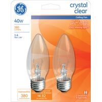 GE Lighting 炎型白熱電球 40ワット B13 ホワイト 2個入 6パック (12993)