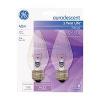GE Lighting auradescent 炎型白熱電球 40ワット F15 2個入 4パック (75343)