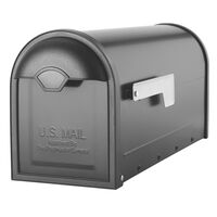 Architectural Mailboxes Winston 支柱設置式メールボックス ブラック (8830B-10) / WINSTON MAILBOX BLACK