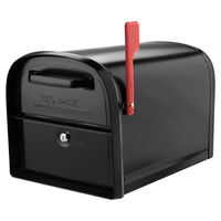 Architectural Mailboxes Oasis 360 Modern 支柱設置式ロック付きメールボックス (6300B-10) / LOCKNG OASIS MAILBOX BLK