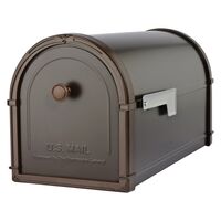 Architectural Mailboxes Bellevue Modern 支柱設置式メールボックス ラブドブロンズ (5591RZ-10) / BELLEVUE PM MAILBOX RB