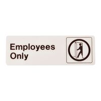 HY-KO プラスティックサイン「Employees Only」5枚入 (D-2) / SIGN DECO EMPLOY ONLY3X9