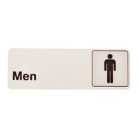 Hy-Ko プラスティックサイン 5枚入「Men」(D-4) / SIGN DECO MEN 3"X9"