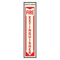 HY-KO ビニール製サインプレート「Fire Extinguisher」10枚入 (FE-1) / SIGN SAFETY FIRE EXT4X18