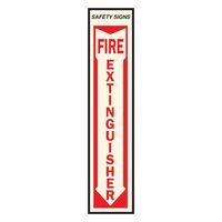 HY-KO ビニール製サインプレート「Fire Extinguisher」10枚入 (FE-1) / SIGN SAFETY FIRE EXT4X18