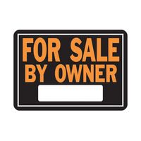HY-KO アルミニウム製サインプレート「For Sale by Owner」12枚入 / SIGN FOR SALE BY OWNER